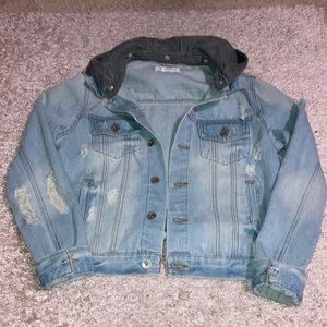 Jean Jacket With Hood